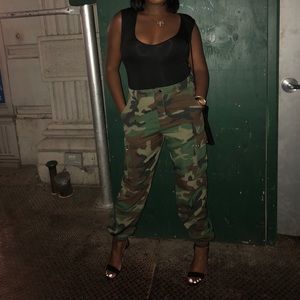 High Waisted Camo Pants